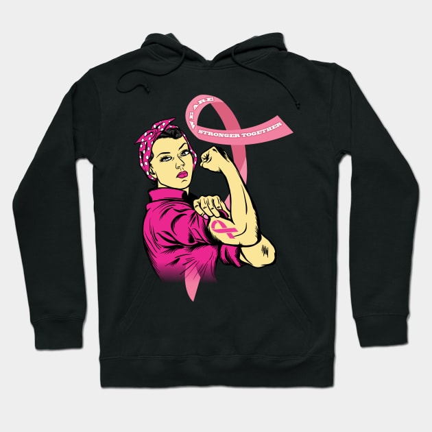 We Are Stronger Together-Ms Rosie The Riveter Hoodie by Best Built Corn Boards